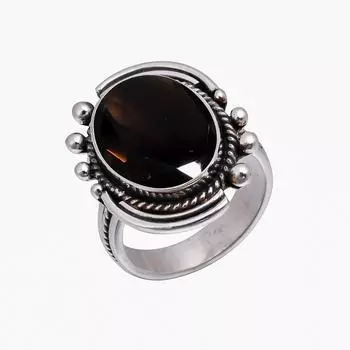 Smoky Quartz - Brazil 925 Sterling Silver Ring V5073, Brown Ring, Oval Ring, Valentin s Day Gift, Gift For Her, Birthday Gift, Handmade Jewelry, Silve