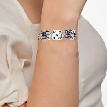 Smoky Silver Sterling Topaz Bracelet Gemstone Handmade 7-8 Cuff Jewelry