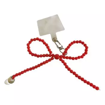 Смола Бантик Подвеска Клипсы Модный Аксессуар Улучшающие Устройства Бусины Брелок Подходит для Камер Телефона Наушников красный