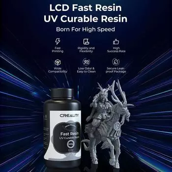 Смола Creality, быстро отверждаемая УФ-излучением, для всех 3D-принтеров с УФ-ЖК-дисплеем HALOT Mage Pro HALOT SKY HALOT синий