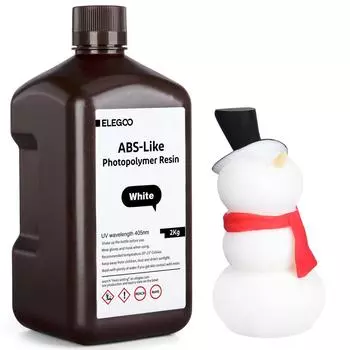 Смола для 3D-принтера ELEGOO 2 кг 405 нм УФ-отверждаемая смола типа ABS серый