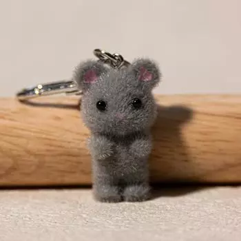 Смола Флокирование Симпатичный Трехмерный Кот Брелок Подвеска Автомобильный Брелок Подвеска Сумка Подвеска One Size