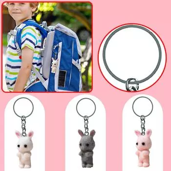 Смола Флокирование Симпатичный Трехмерный Кот Брелок Подвеска Автомобильный Брелок Подвеска Сумка Подвеска One Size розовый