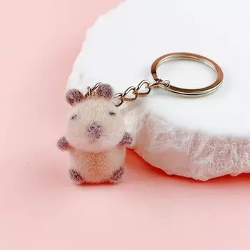 Смола Флокирование Симпатичный Трехмерный Кот Брелок Подвеска Автомобильный Брелок Подвеска Сумка Подвеска One Size коричневый