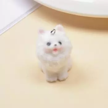 Смола Флокирование Симпатичный Трехмерный Кот Брелок Подвеска Автомобильный Брелок Подвеска Сумка Подвеска One Size