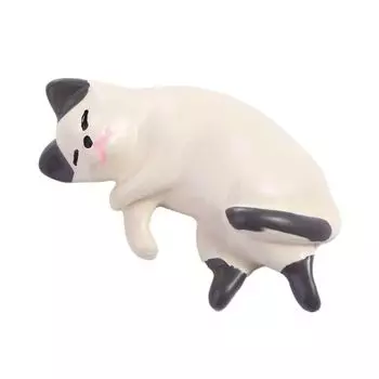 Смола Имитация Кошки Аксессуары Милые Ленивые Кошки Миниатюры Имитация Кошки Украшения на Холодильник Шкаф 3