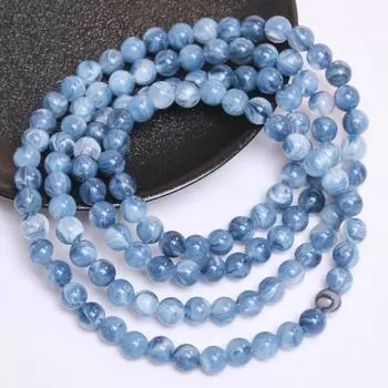 Смола Имитация Нефритового Камня Эффект Облаков Аксессуары Для Бисероплетения Свободные Бусины 8 мм Ручная Работа 30 шт. Браслет Ожерелье Аксессуары Изготовление Ювелирных Изделий Круглый Style3 8mm 30Pcs