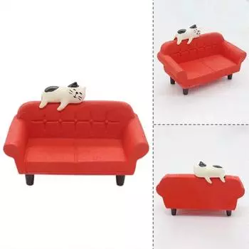 Смола Маленький Диван Мебель Игрушки Миниатюрный Кукольный Домик Стул Котенок Для Детей Style 4