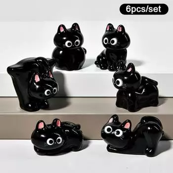 Смола Микро Ландшафт 3D Миниатюра Кошки Y2K Мини Фигурка Настольная