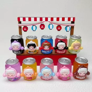 Смола мультфильм банки светящиеся поделки украшения микро ландшафтные украшения милая девочка кукла смола мультфильм сделай сам настольный декор