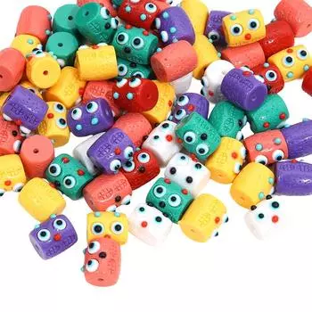 Смола однотонный бочонок бусины-монстры подвески для ювелирных изделий DIY ожерелье браслет аксессуары 12x13mm 1pc зелёный