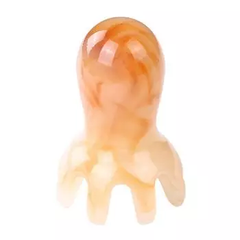 Смола Осьминог Массажер для головы Расчесывание Меридиан Скребок Массажная щетка для кожи головы Акупунктура Спа Гуа Ша Инструмент для здоровья Глубокий массаж