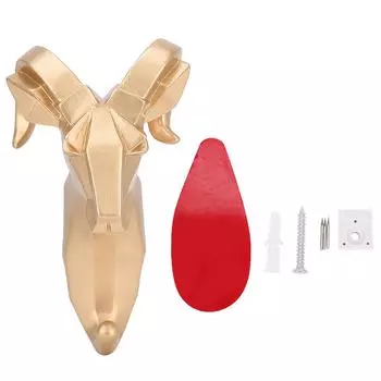 Смола отличительный стиль в форме животного ванная комната настенный крючок для полотенец пальто шляпа ключи вешалкаКоза