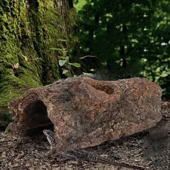 Смола Рептилия Шкура Пещера Рептилии Избегание Пещер Моделирование Коры Дерева Среда Обитания Аквариум Ландшафтный Дизайн Террариум Украшения коричневый