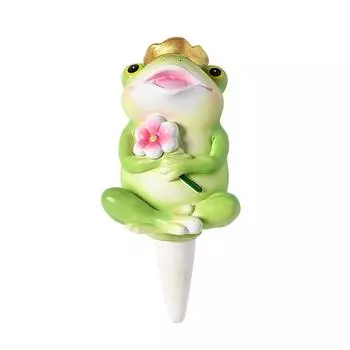 Смола Ручная работа Лягушки Панды Ленивая Автоматическая Поилка Устройство для подачи Двор Украшение Вставной Орнамент One Size