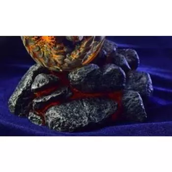 Смола ручной работы Яйцо дракона Яйца лавового дракона Яйцо динозавра Декоративные украшения Small base-Does not glow