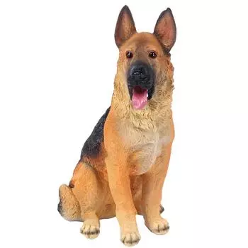 Смола садовый пейзаж моделирование собака газон фигурка балкон щенок животное украшение ремесло