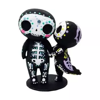Смола сахарный череп пара фигурка статуя стол декор украшение подарки на день Святого Валентина пары