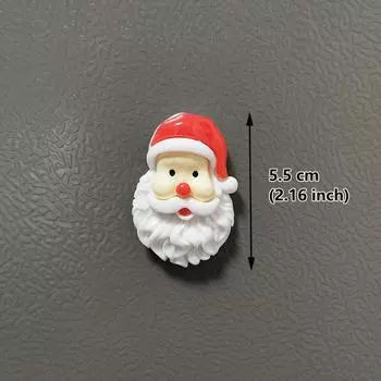 Смола Санта-Клаус Снеговик Рождественская елка Магнит на холодильник Домашний декор Холодильник Рождественское украшение Наклейка Подарок Кухня