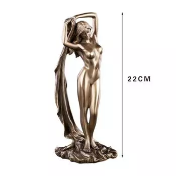 Смола Статуэтка обнаженной женщины Настольное искусство Украшение для дома и комнаты Подходит для декора офиса, винного шкафа CLH@8 Default