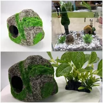 Смола Затонувшее дерево Мох Аквариум Ландшафтное украшение Орнаменты Флокирование Отверстие для побега Моделирование Мертвого дерева Алмазное дерево