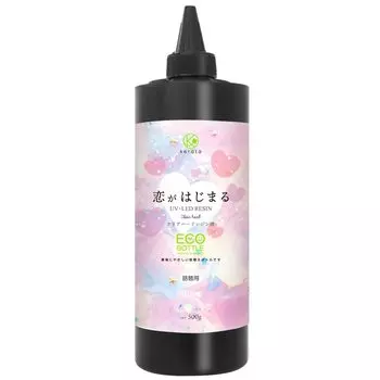 Смола жидкая большая емкость любовь начинается твердый тип прозрачный ясный любовь кассовый аппарат (Кератта) УФ-светодиод (500г)