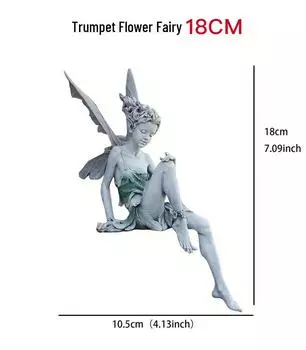 Смоляная Цветочная Фея Садовая Скульптура Украшения Украшения