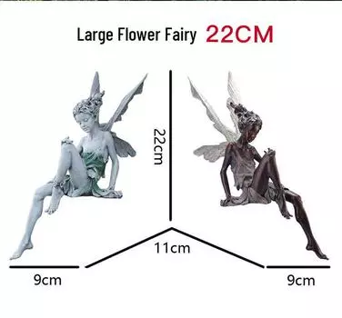 Смоляная Цветочная Фея Садовая Скульптура Украшения Украшения