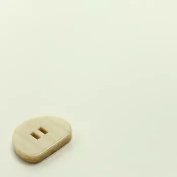 Смоляная пуговица с двумя ушками D-образной формы для женщин, шуба, пальто, костюм, тренч, декоративные пуговицы, аксессуары semicircle & 27mm [weight 1.9g]