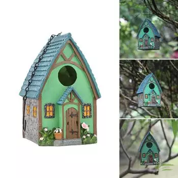 Смоляное гнездо для колибри на открытом воздухе на балконе, птичий домик для певчих птиц, домик для разведения на заднем дворе
