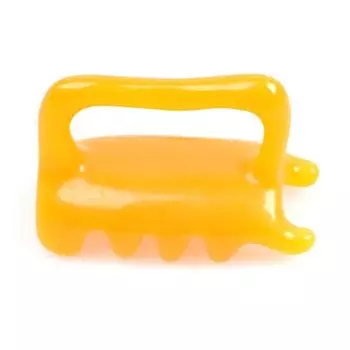 Смоляной массажер для шеи, плеч, спины Гуаша облегчает бурсит, устраняя избыточное отложение жира в организме 10x5x7cm