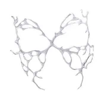 Смоляные маски на Хэллоуин Прозрачные маскарадные реквизиты Креативная маска на все лицо Веера