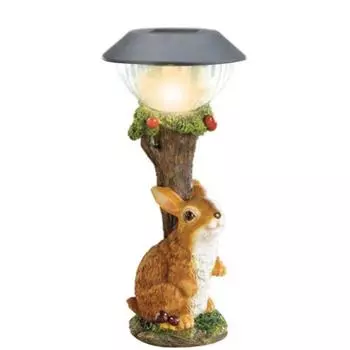 Смоляные статуи для скалолазания на открытом воздухе, садовая статуя для патио, садоводство, декоративные солнечные светильники в виде животных