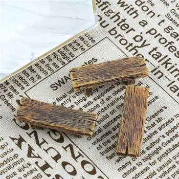 Смоляный деревянный табурет мультфильм микропейзаж сказочный сад фигурка кукольный домик 5.6*1.6CM