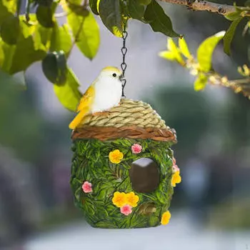 Смоляный домик для птиц, гнездо, скворечник, красочные скворечники, декоративные для двора