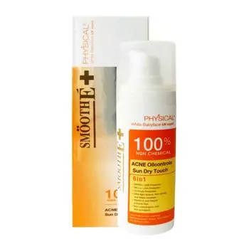 Smooth E Physical Sun Dry Acne Oil Control 38g Белый/Бежевый - Тайский уход за кожей 38 g. белый