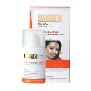 Smooth E Physical UV & Pollution Shield Sunscreen 18 г - Тайский уход за кожей 18 g
