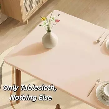 Smooth Imitation Sheepskin Tablecloth Rectangular Desk Protection Cover Dining