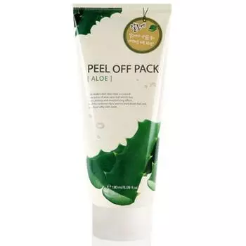 Smooth skin exfoliation care aloe peel off pack 180g, 1 pack