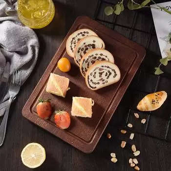 Smooth Steak Tray Square Dessert Tray Easy Clean Pizza Plate Kitchen S-Style A