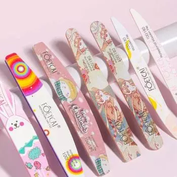 Smoothing Nail Brushes Pedicure Nail Care Tools Nail Sanding Cartoon Nail Files Manicure Nail Files A1