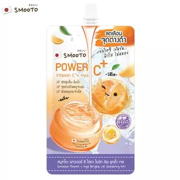 Smooto Power C Hya Bright Up Успокаивающий гель 30 г. x 1/3/6 шт. - Тайский уход за кожей 30 g.