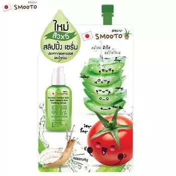 Smooto Tomato Aloe Snail White Acne Ночная сыворотка 10 г. x 1/3/6 шт. - Тайский уход за кожей 10 g.