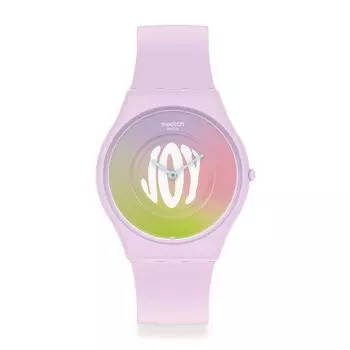 Смотреть Swatch TIME FOR JOY SKIN Classic SS09V101 Фиолетовый [Swatch] фиолетовый