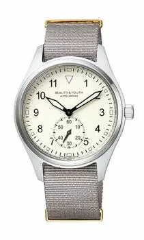 Смотреть UNITED ARROWS Beauty Youth United Arrows ВОЕННЫЙ НЕЙЛОНОВЫЙ РЕМЕНЬ Серый [Citizen] BEAUTY&YOUTH & BZ1-811-10 Мужской