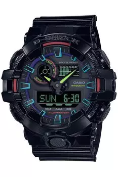 Смотреть Virtual RGB Series Black [Casio] G-Shock [] Радуга:Геймерский GA-700RGB-1AJF Мужской