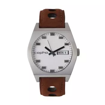 Смотреть Япония Ограниченная модель KULT Rally Белый Обычный импортный продукт Белый Коричневый [Kopha] (Культ) (Ралли Уайт) Мужской циферблат/ремень