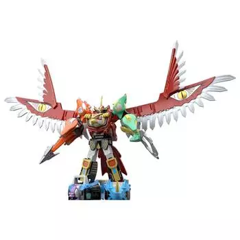SMP [SHOKUGAN MODELING PROJECT] Hyakujuu Combination Gaoikaros (4 pieces) Candy Toy/Ramune Candy (Hyakujuu Sentai Gaoranger)