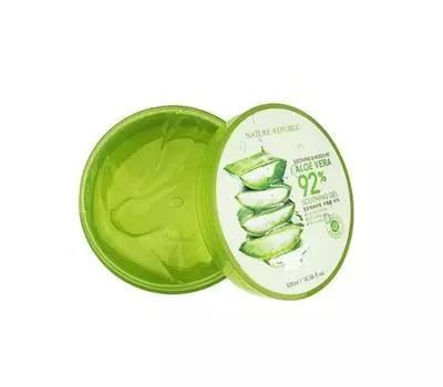 Nature Republic Новый успокаивающий и увлажняющий гель алоэ вера 92% 300 мл 300ml