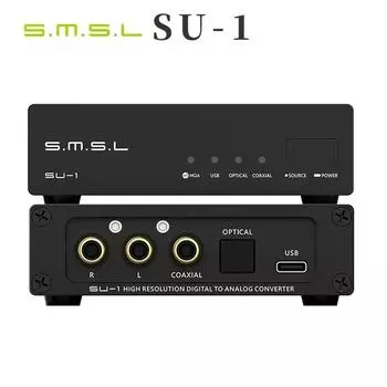 SMSL SU-1 MQA MQA-CD Аудиодекодер AK4493S XU316 768 кГц/32 бит DSD512 SU1 ЦАП Hi-Res чёрный
